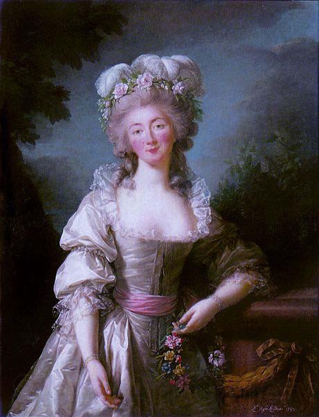 elisabeth vigee-lebrun Portrait of Madame du Barry Germany oil painting art